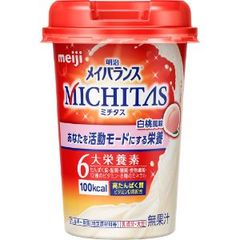 「明治」メイバランスＭＩＣＨＩＴＡＳカップ白桃　125ml
