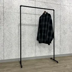 雰囲気抜群 150cm インダストリアル系 ハンガーラック ガス管 パイプ フック付 ガス管 パイプ ハンガー ラック インダストリアル