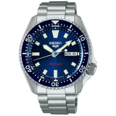 SEIKO 自動巻きスポーツウォッチ 青 Amazon.co.jp: Seiko 自動巻き腕時計 メンズ - 5つのスポーツ