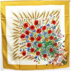 希少✨オールド グッチ ヴィンテージ フローラル フラワー 花柄 スカーフ 花瓶 GUCCI オールドグッチ シルク スカーフ 花瓶 フローラ