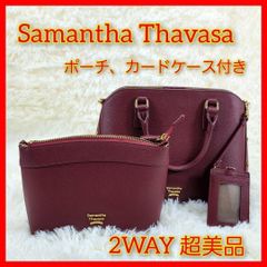 未使用 サマンサタバサ ショルダーバッグ 2way リネン ピッグロゴ 斜め