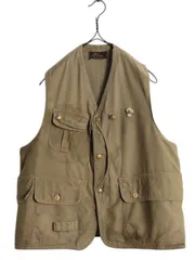LL Bean フィッシングベスト(メンズM) 毛針柄ワッペン付き