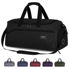 【人気商品】22062-35L ブラック ダッフルバッグ 機内持込 アウトドア 男女兼用 4WAY 乾湿分離 ゴルフバッグ 人気 おしゃれ 軽量 バッグ 修学旅行 トラベルバッグ カバン ジムバック シューズ収納付き スポーツバッグ 大容量 旅行 メンズ 【G