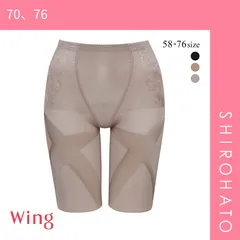 10％OFF【メール便】【SHIROHATO公式】【正規品・新品】ワコール Wacoal ウイング Wing 気になるヒップ、歩いてアップ SLIMupPANTS HIP ガードル ロング クロス スリムアップパンツ(70、76)