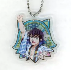 【中古】雑貨 嘴平伊之助 「鬼滅の刃×くら寿司 ビッくらポン ステンドグラス風アクリルキーホルダー」