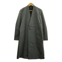 UNITED TOKYO / ユナイテッドトウキョウ | ウール カシミヤ混 ビーバー Vネックコート | 2 | グレー | メンズ