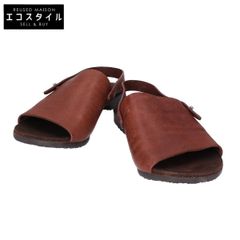 SHOE＆SEWN シュー＆ソーン 新品同様 Roma クレープソール バケッタレザー バックストラップ サンダル 37