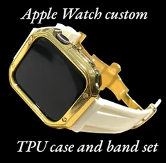 GH カスタム セット アップルウォッチバンド ラバーベルト Apple Watch カバー ケース メンズ レディース 38mm 40mm 41mm  42mm44mm45mm46mm49mm
キラキラ　極艶コーティング　シリコンバンド