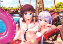 호분샤 득능 마사타로 NEW GAME! 11권 멜론 북스 한정판 특전 B4 데스크 매트