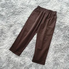【GU】ジーユー  イージーパンツ  ウエストゴム  (XL)  カジュアル  おおきめサイズ  レディース  茶系  ブラウン【送料無料】