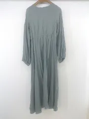 ◇ apres jour ウエストゴム ショルダーオープン 長袖 ロング フレア ワンピース サイズ F カーキ系 レディース E  【1303240010204】