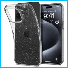 【在庫処分】Spigen iPhone15Pro ケース クリア キラキラ ラメ入り 薄型 耐衝撃 軽量 米軍MIL規格取得 黄変抑制 レンズ保護 指紋防止 擦り傷防止 ワイヤレス充電対応 リキッド・クリスタル ACS06701 (クリスタル・クオーツ)