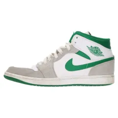 NIKE (ナイキ) AIR JORDAN 1 MID SE エアジョーダン 1 ミッド ミッドカットスニーカー シューズ グリーン/グレー/ホワイト US10.5/28.5cm DC7294-103