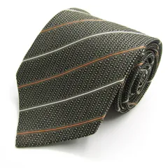 ピエールカルダン ブランド ネクタイ ストライプ柄 ドット シルク 日本製 PO メンズ ブラック Pierre Cardin 【中古】