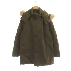 モンクレール MONCLER 茶タグ ファー付ダウンコート アウター ミドル丈 フード付き 1 茶色 ブラウン /ES ■OS ■ADのサムネイル