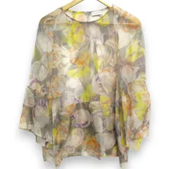 【美品】ドリスヴァンノッテン 長袖カットソー ブラウス 花柄 フラワー 総柄 DRIES VAN NOTEN(ドリスヴァンノッテン) 花柄 長袖刺繍シャツ