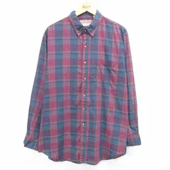 XL/古着 マックレガー 長袖 シャツ メンズ 90s 大きいサイズ ボタンダウン エンジ他 チェック 25apr21 中古 トップス