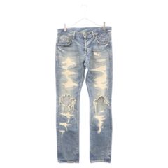 HYSTERIC GLAMOUR (ヒステリックグラマー) ヴィンテージリペア加工スキャブリメイクデニムパンツ 4AP-2122