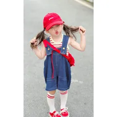 ☆ ブルー ☆ 120CM ☆ オーバーオール キッズ デニム zm23082 オーバーオール ショートパンツ 子供 サロペット デニム オールインワン ハーフパンツ デニムパンツ キッズ 女の子 男の子 ズボン パンツ 子供服 子ども服 こども服 かわいい
