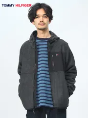 トミーヒルフィガー フリース パーカー ワンポイントロゴ フーディー TOMMY HILFIGER ブルゾン トップス 151AF238 ブラック