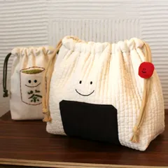 ヌビキルトのおにぎり弁当巾着
