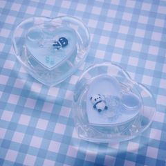 泳ぐパンダのスマホグリップ