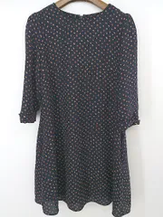 ◇ aquagirl ON THE STREET 総柄 長袖 ミニ ワンピース サイズ 38 ネイビー マルチ レディース P  【中古】 【1209010003714】のサムネイル