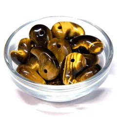 タイガーアイ　20ｍｍ勾玉　3個セット[Bタイプ] 　　☆天然石 高品質