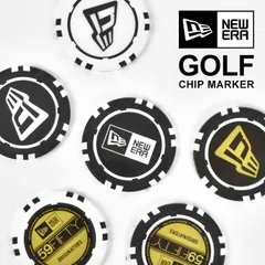 NEWERA ゴルフマーカー ニューエラ ゴルフ おしゃれ ブランド ボールマーカー パターマーカー 目印 大きい ブラック ロゴ ギフト プレゼント コンペ 景品 賞品 記念 ゴルファー ポーカー カジノチップマーカーのサムネイル