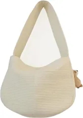 NASSIA 犬 猫ペットスリング バッグ キャリーバッグ 抱っこ紐 ペット用品 小型ペット 抱っこバッグ 通気性 耐久性(ホワイト)のサムネイル