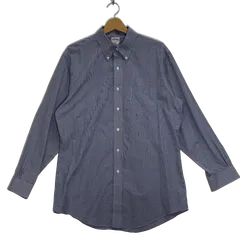 Brooks Brothers/ブルックスブラザーズ ギンガムチェック REGENT 長袖 シャツ ボタンダウン CHINA製 メンズ 16-2/3 ブルー