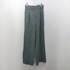 ◇ ROPE PICNIC フロントファスナー シンプル 大人カジュアル ワイドパンツ サイズ36 ダークグレー レディース E  【1310130044386】