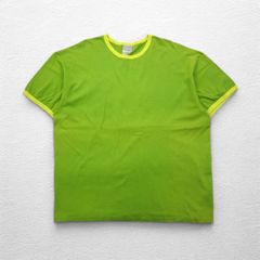 80s Russell Athletic ダブルフェイスTシャツ 緑×黄 S~M - メルカリ