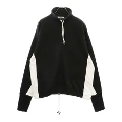 VALENTINO (ヴァレンチノ) ジップアップ ドローコードトラックジャケット ジャージ ブラック/ホワイト PV0MF09X520のサムネイル