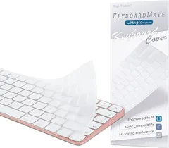 Digi-Tatoo iMac Magic Keyboard用キーボードカバー 対応英語US配列 M4チップ 24インチ スキン Model Touch IDなし(透明,  A3203/A2450 (US・No Touch ID・テンキーなし))