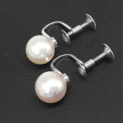 タサキ TASAKI パール イヤリング 1粒パール ホワイトゴールド レディース ジュエリー  管理11239のサムネイル