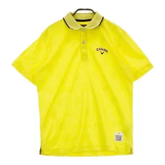 サイズ：M CALLAWAY キャロウェイ  半袖ポロシャツ  イエロー系 [240101316022]# ゴルフウェア メンズ ストスト