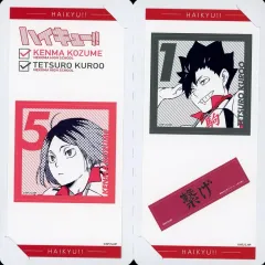 【中古】食玩 ステッカー・シール 孤爪研磨＆黒尾鉄朗 「ハイキュー!! きゃらくたぶるステッカーズ3」