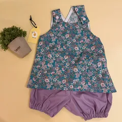 ［70〜80サイズ］ワンピース&かぼちゃパンツ　6〜18ヶ月前後目安