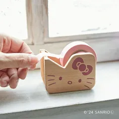 ハローキティ マスキングテープカッター(キティちゃん グッズ かわいい 大人 コレクション キティちゃんグッズ 文具 マスキングテープ テープカッター マステ 文房具 オフィス 勉強 学習 デスク)