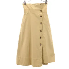 FRAY I.D フレイアイディー ミモレ丈 フレアスカート 0 ベージュ レディース 古着