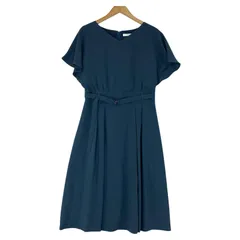 UNTITLED アンタイトル   ベルト付き フレアスリーブワンピース size3/モスグリーン