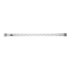 【数量限定】補強バー ワイヤーバー スチールラックパーツ 幅64.5cm WBT-065SL スリーブ2個付き ラック 脚グラつき防止 落下防止柵 物掛けフレーム フック ルミナス 追加 業務用 頑丈 ドウシシャ DIY 奥行65cmモデル ポール径19mm