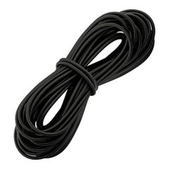 【数量限定】長10M 幅3mm 弾力線 ゴム紐 アウトドア用ゴムロープ 荷物 バンジーコード ショックコード 超強力 ゴムロープ 軽量 耐久 パラコード 軽量 丸ゴム 弾性コード キャンプ ILLIDAN 伸縮ロープ 多目的ロープ (3mm/10M ブラック)