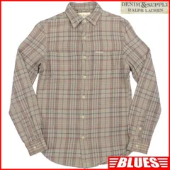 未使用 POLO RALPH LAUREN ラルフローレン ネルシャツ XS メンズ 長袖 チェック デニムサプライ ボタンシャツサイズXS一覧←SEULB屋着古← TY3712