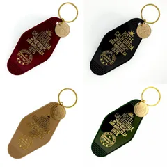 各色各１ 合計４個セット【USA】復刻 ビンテージ ホテル モーテル キーホルダー レトロ モーテル 雑貨 アメリカ 西海岸 かっこいい おしゃれ 雑貨 アメリカン雑貨 アメリカン カリフォルニア : USMO-001GOLDSET