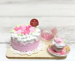ミニチュア　母の日ケーキセット