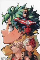 【中古】キャラカード 緑谷出久＆爆豪勝己＆轟焦凍＆オールマイト イラストカード 「コミックス 僕のヒーローアカデミア 第42巻」 アニメイト購入特典