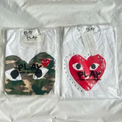 XS正規品COMME des GARÇONS PLAY迷彩 Tシャツ 新品 迷彩（柄）-プレイ・コムデギャルソン（Play Comme des Garcons