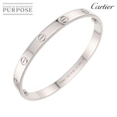 カルティエ Cartier ラブ ブレス #17 K18 WG ホワイトゴールド 750 ブレスレット バングル Love Bracelet 90279561
